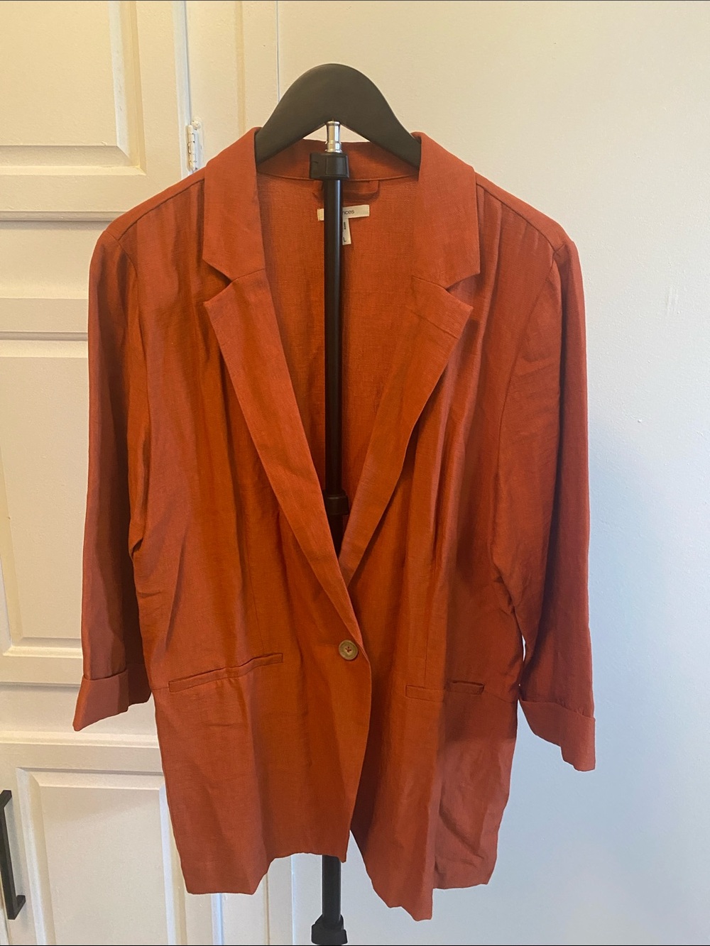 Maurices Rust-Red Single-Button Relaxed Blazer